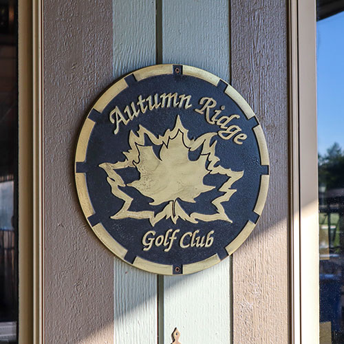 Autumn Ridge Golf Club sign