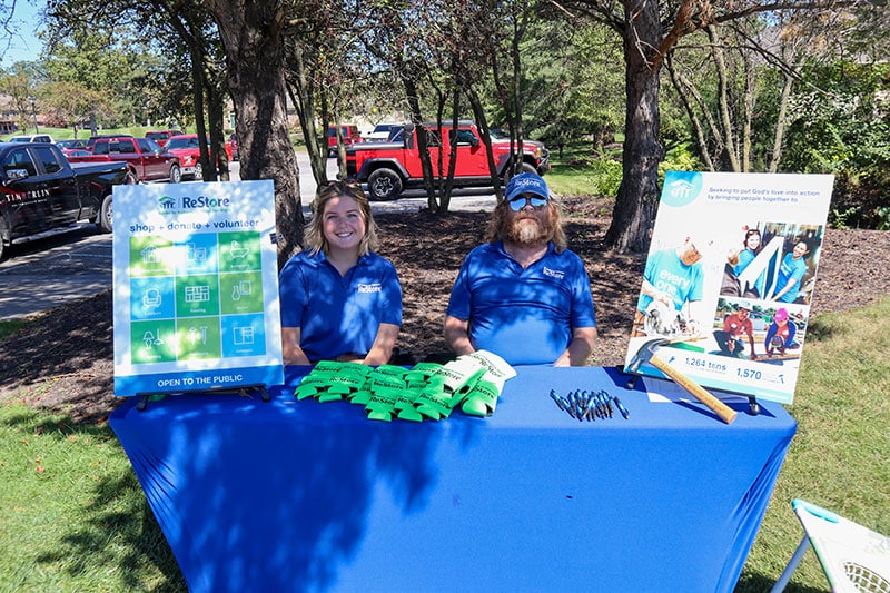 ReStore booth at 2022 golf outing