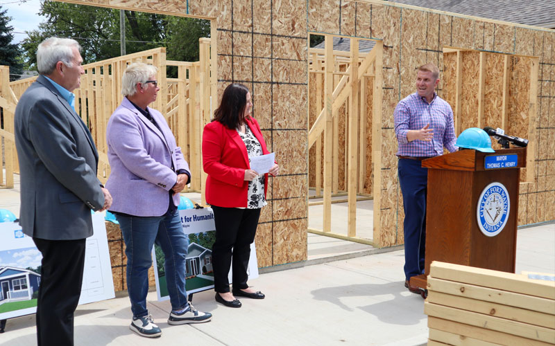 Andrew Gritzmaker at City of Fort Wayne Press Conference