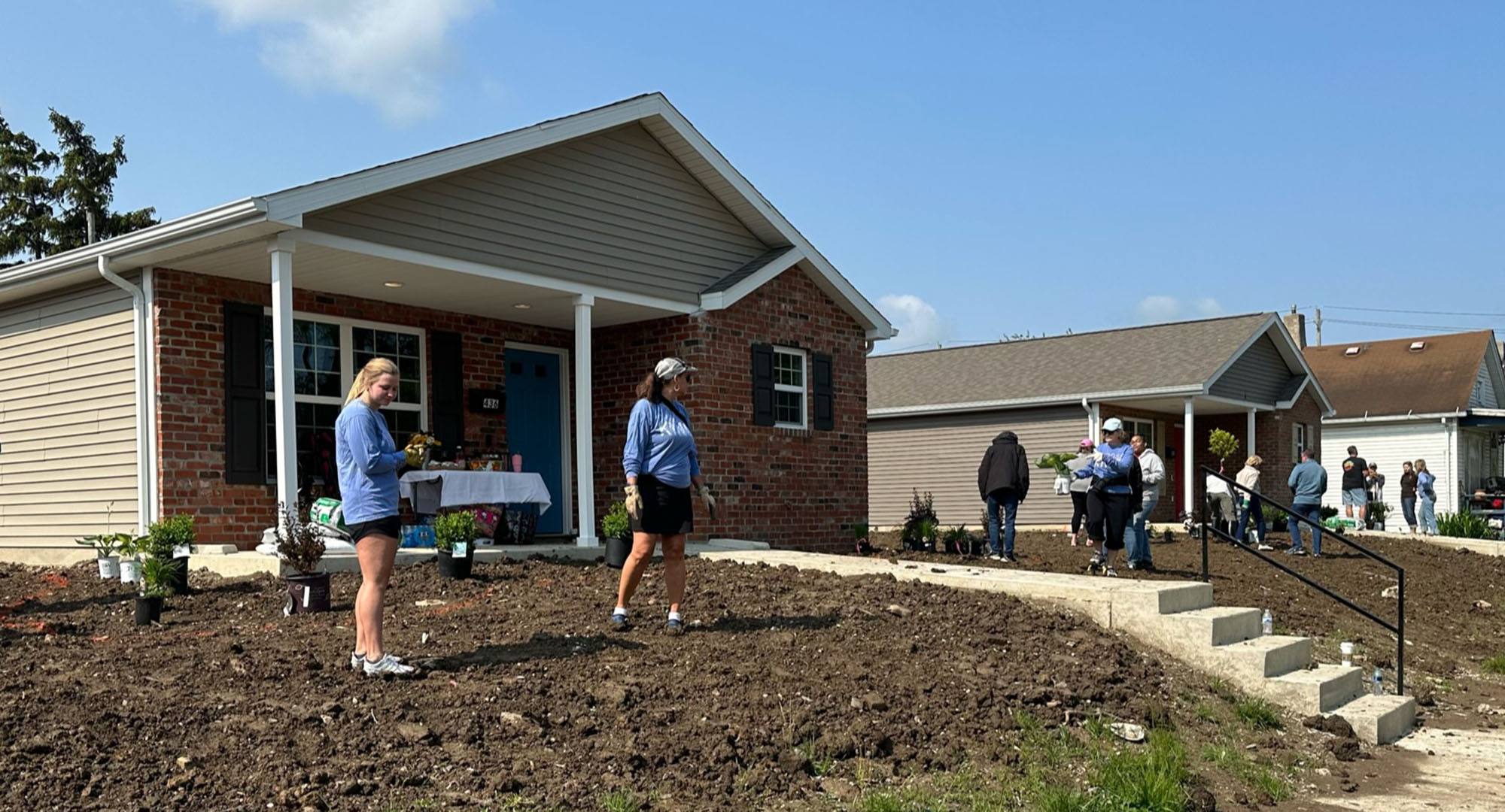 Two Habitat homes in a row