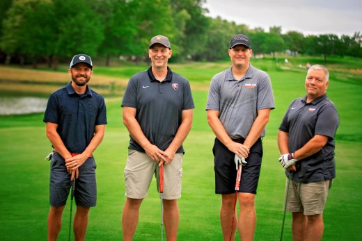 A group from Indiana Tech at the Golf outing