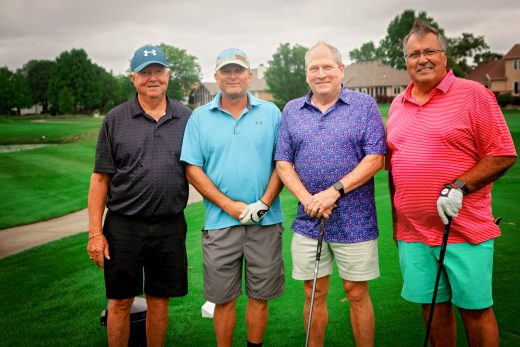 group of men golfing