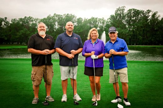 golfers at golf outing