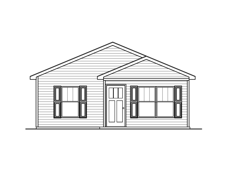 Bauer floor plan front illustration
