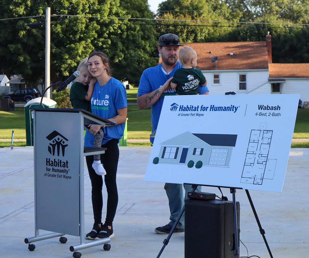 Family speaking at press conference