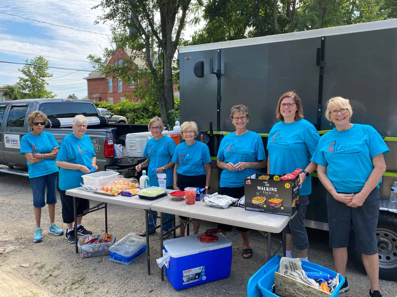Church group donating lunch