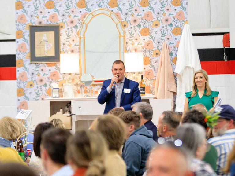 Auctioneer at event