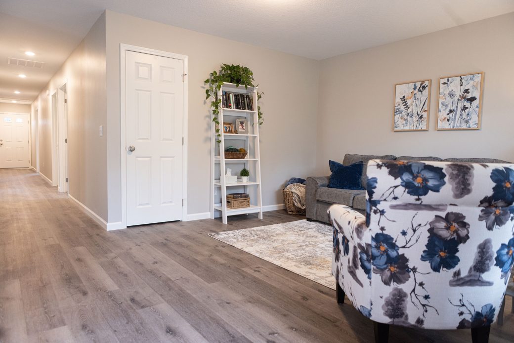 Living room angle view - Victory floorplan