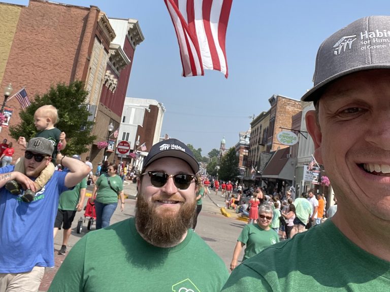 Andrew and Jeremy at Huntington parade