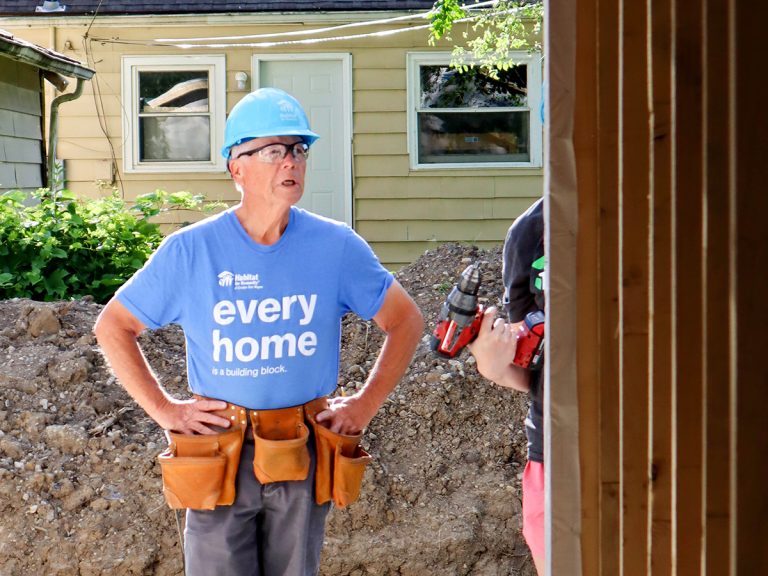 Mike standing on jobsite