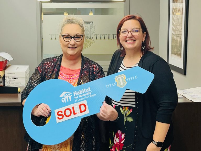 Lauren with homeowner Terrie