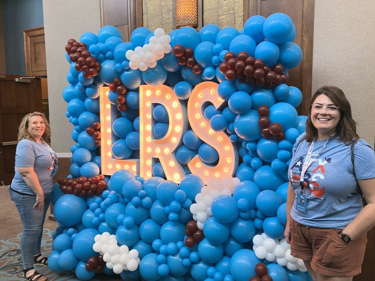 Mara and Dannielle at the Large ReStore Symposium