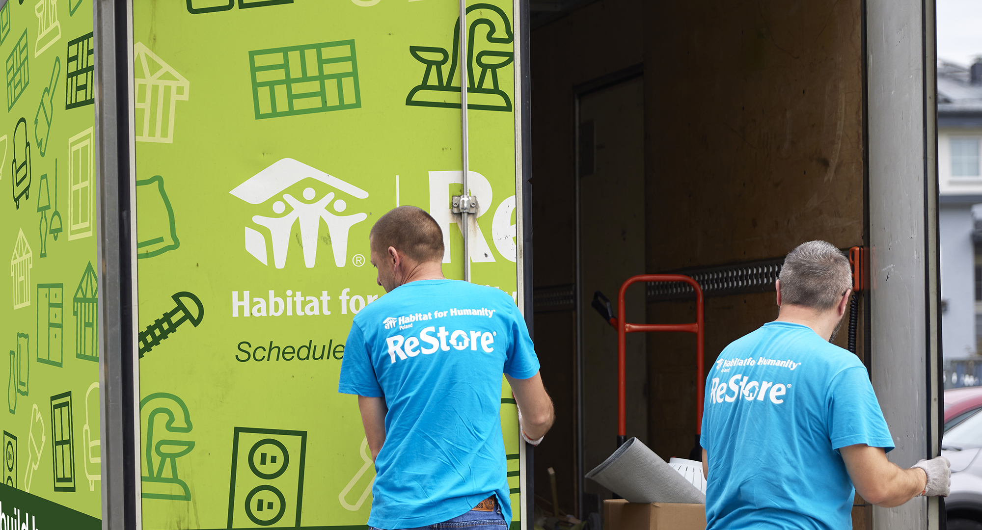 ReStore truck and employees