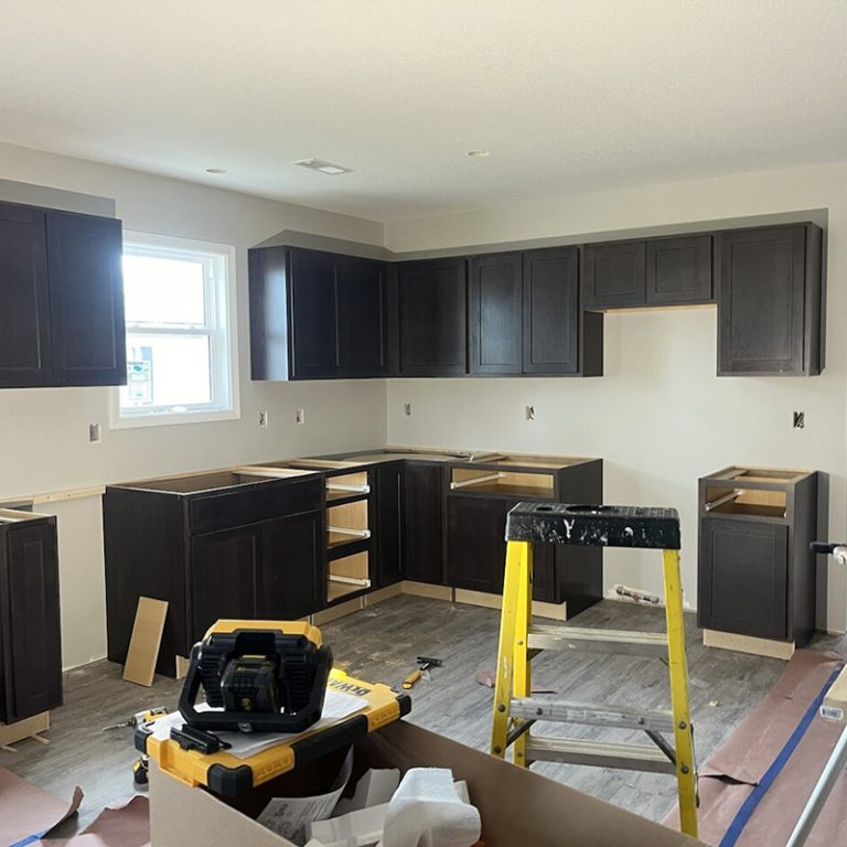 Cabinets installed on Columbia Street